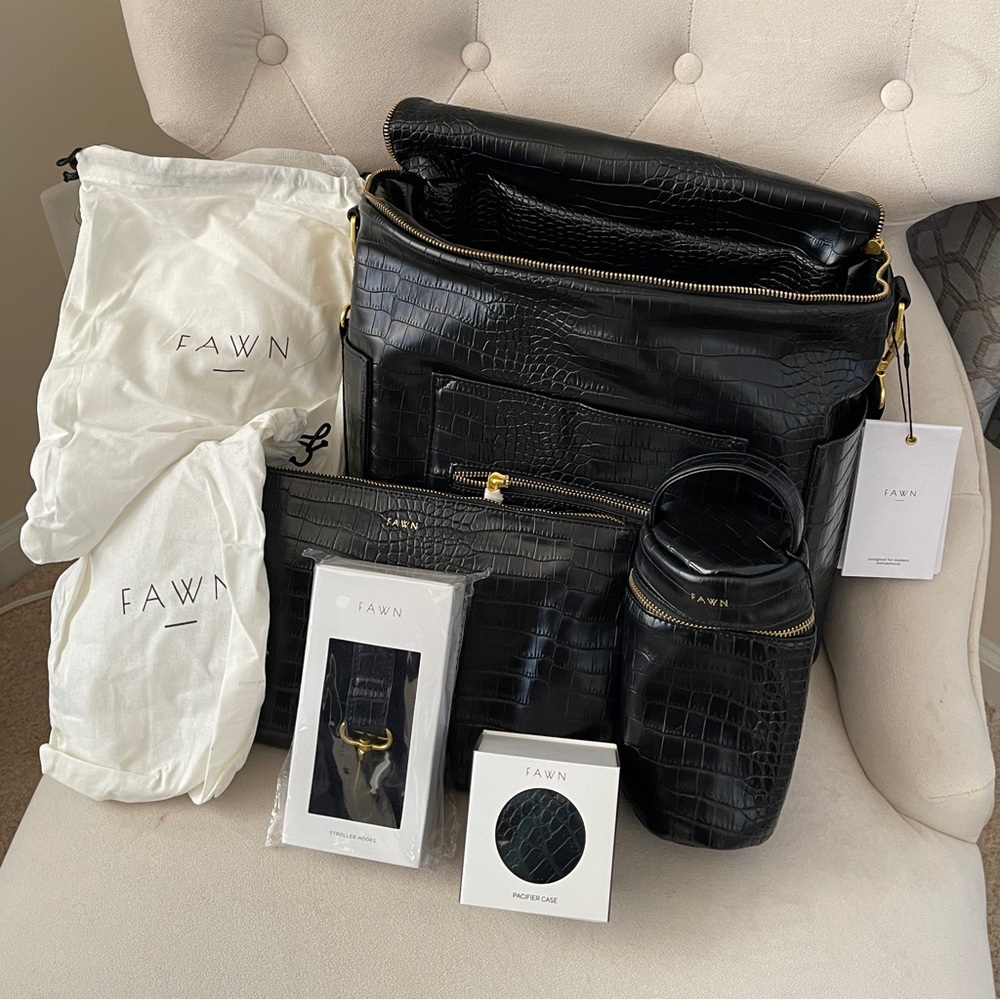 Fawn design original diaper bag set